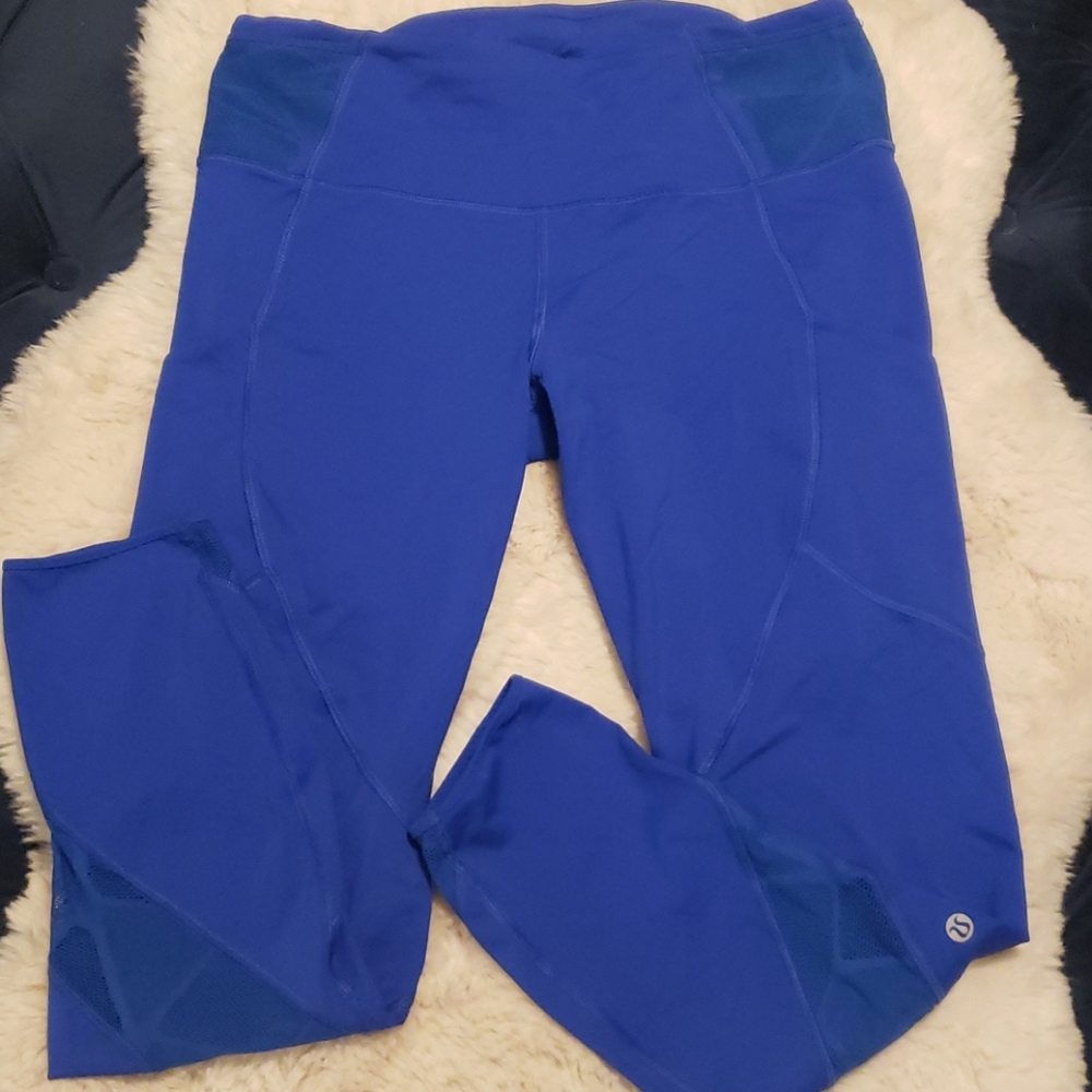 Lululemon electric blue leggings